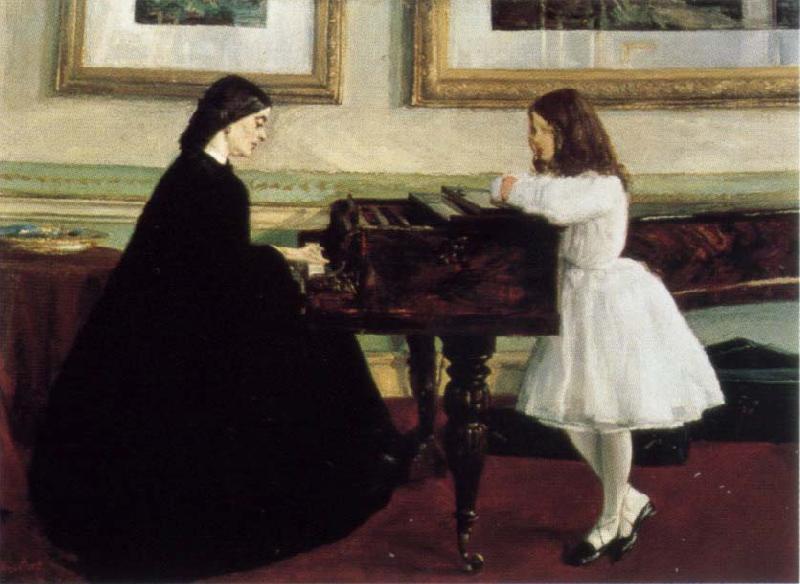 James Mcneill Whistler At the Piano oil painting picture